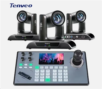 Najlepszy profesjonalny system przesyłania strumieniowego na żywo AI Auto śledzenie 20x Zoom NDI PTZ aparat z kontrolerem joysticka