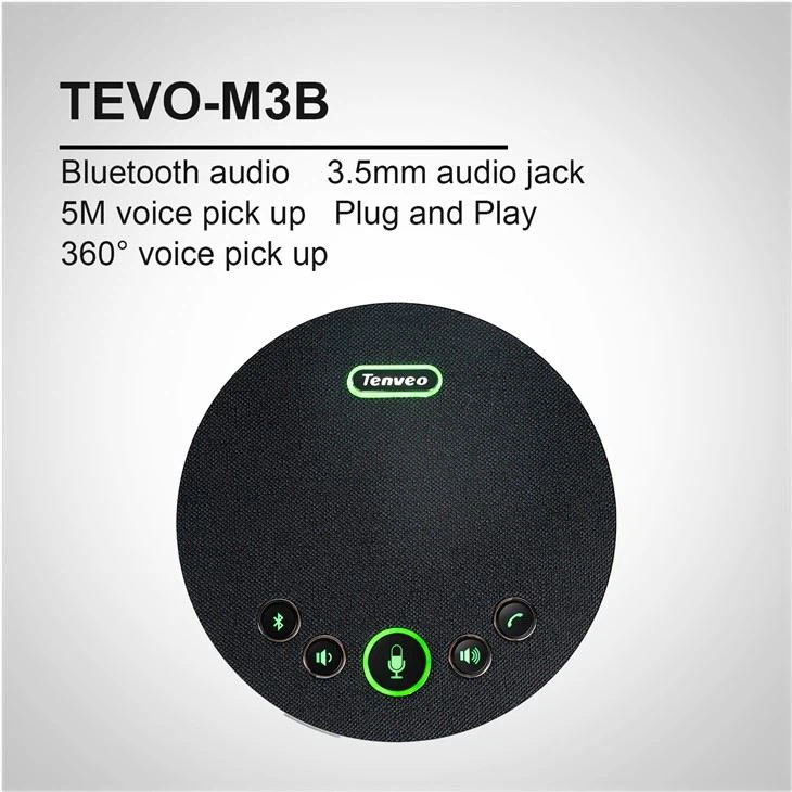 Tenveo Konferencyjny zestaw głośnomówiący Bluetooth o promieniu 5M